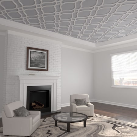 31 16W X 46 34H X 58T Small Villarreal Decorative Fretwork Ceiling Panels, PVC